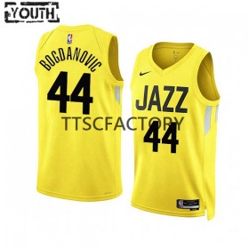 Dres Utah Jazz Bojan Bogdanovic 44 Nike 2022-23 Icon Edition Žuta boja Swingman - Dječji